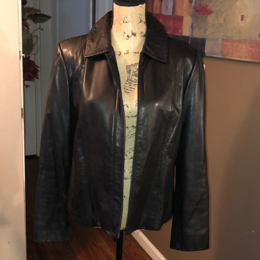 Jones New York leather jacket